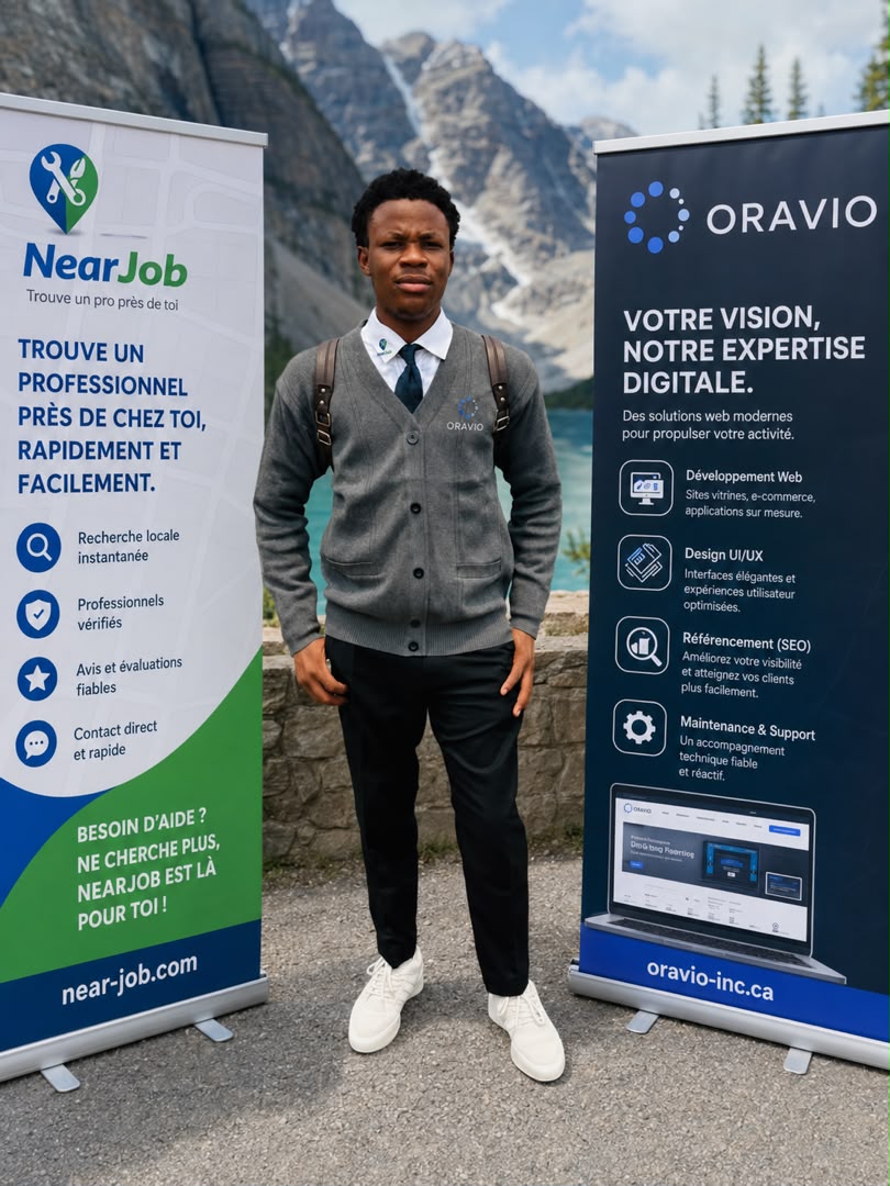 Un membre de l'équipe Oravio représentant la société sur le terrain